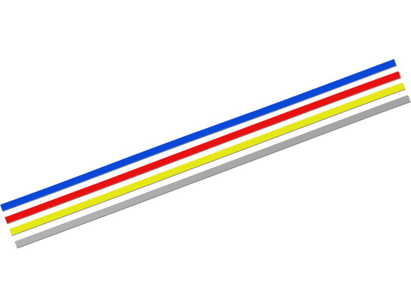 gekleurde magneetbanden